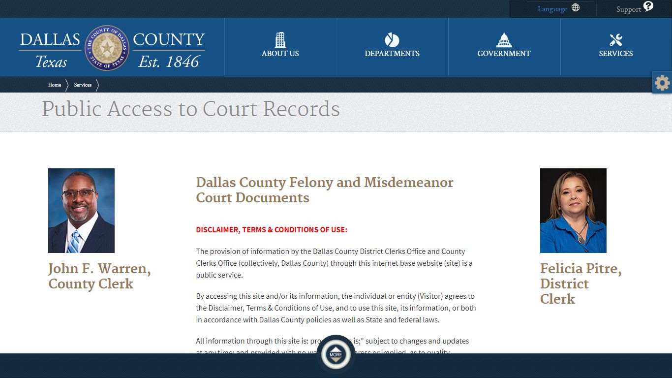 Dallas County | Public Access to Court Records